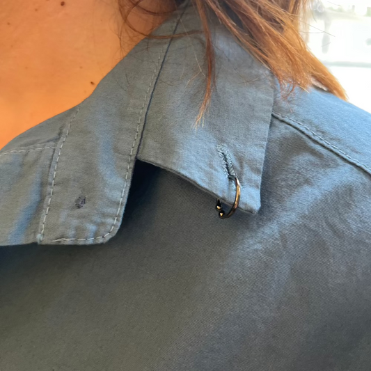 TĂșlmĂ©retezett pamut ing - Denim