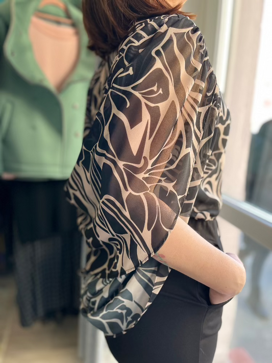 KĂŒlönleges szabĂĄsĂș, lenge blĂșz - Fantasia garden nera