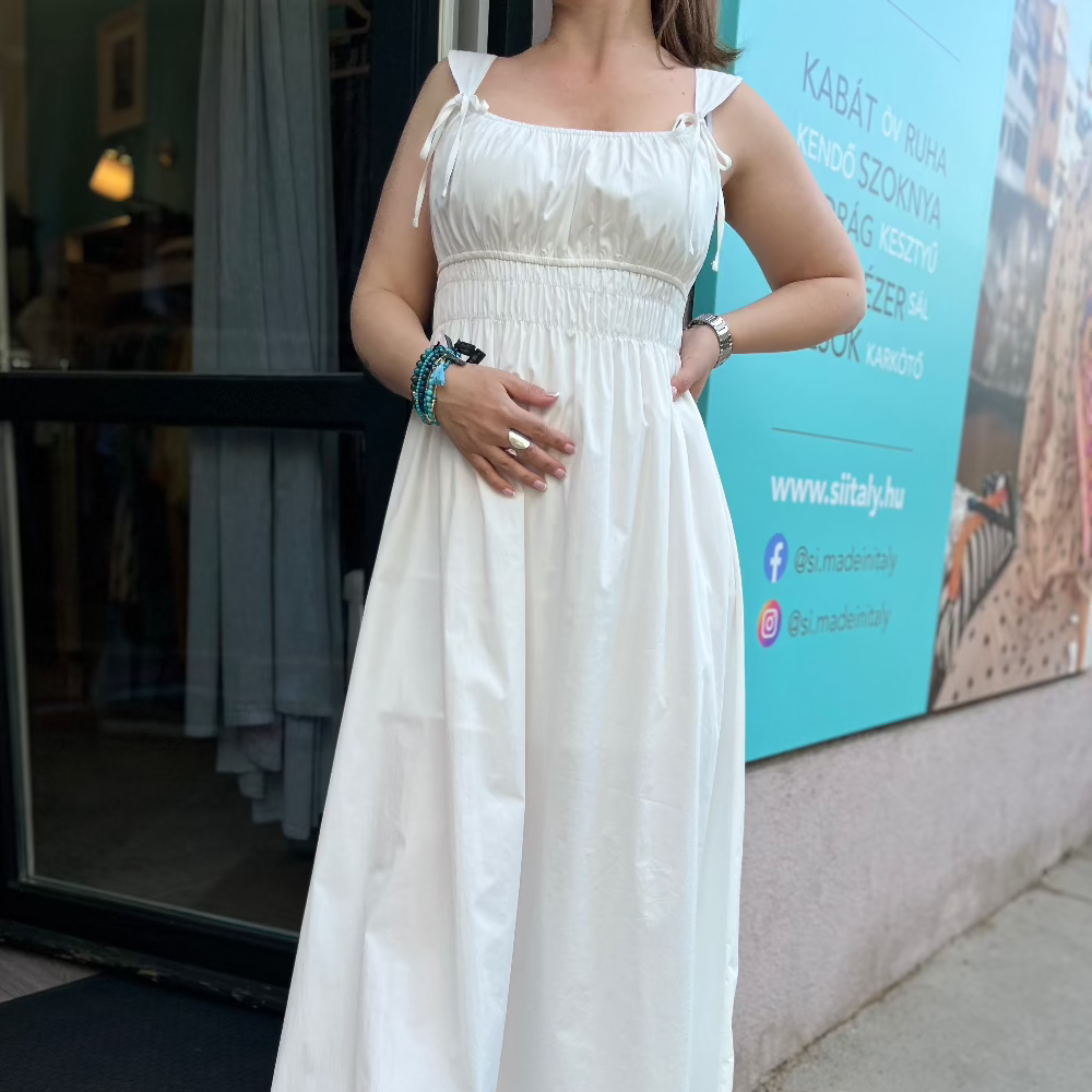 Ujjatlan Maxi Ruha - Bianco