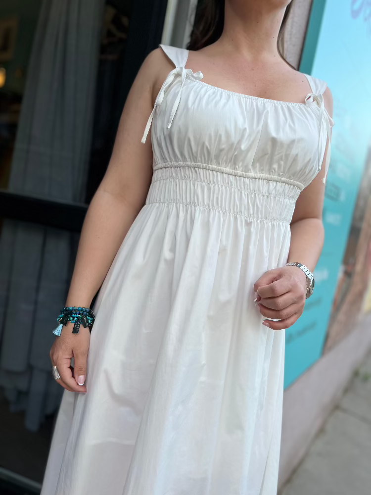 Ujjatlan Maxi Ruha - Bianco