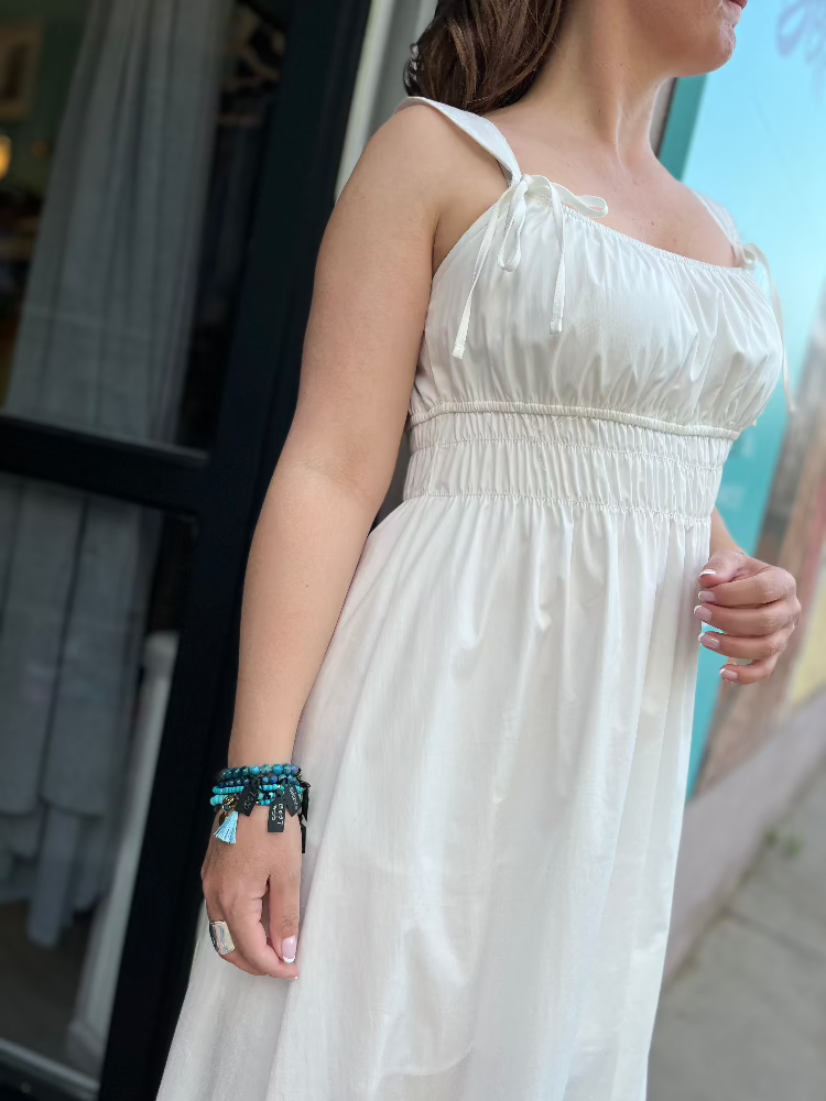 Ujjatlan Maxi Ruha - Bianco