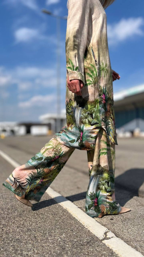 Mintás Lenkeverék Ing - Fantasia