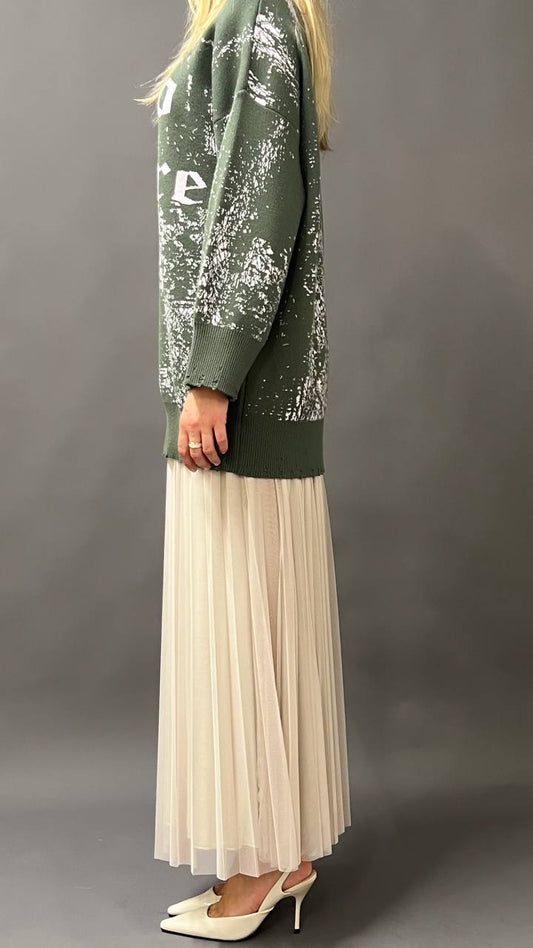 Tüllszoknya - Beige