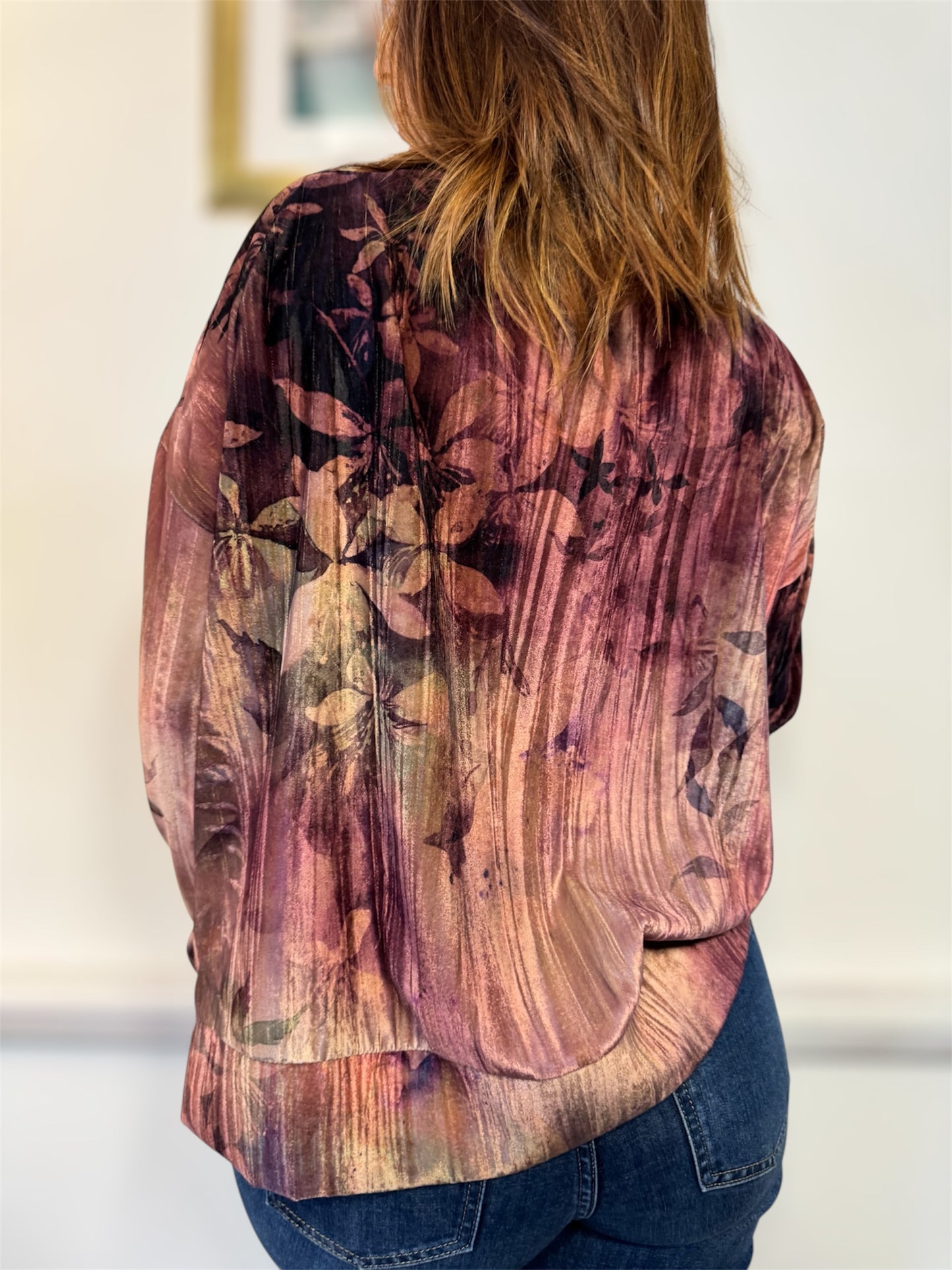 Bársony felső - Bordeux