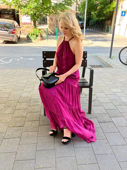 Bőr válltáska - Donnina nera