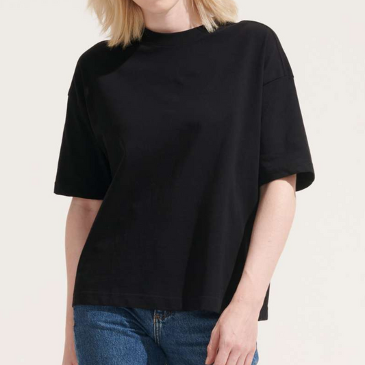 Női túlméretezett organikus pamut póló