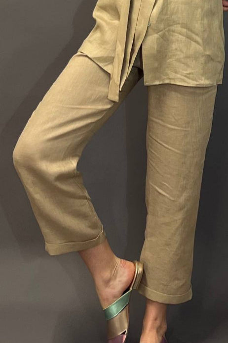 Lenvászon Nadrág - Beige